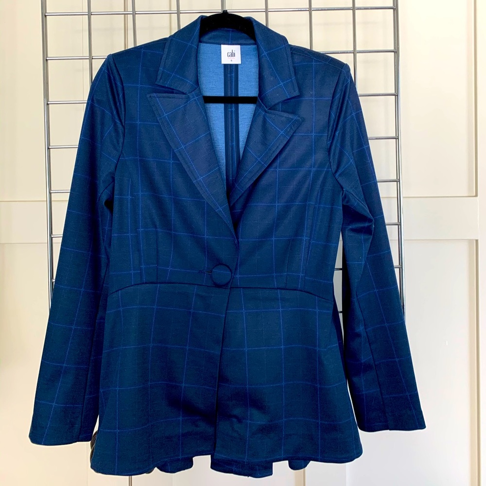 Cabi Check Blazer- Menswear Vibe -but feminine